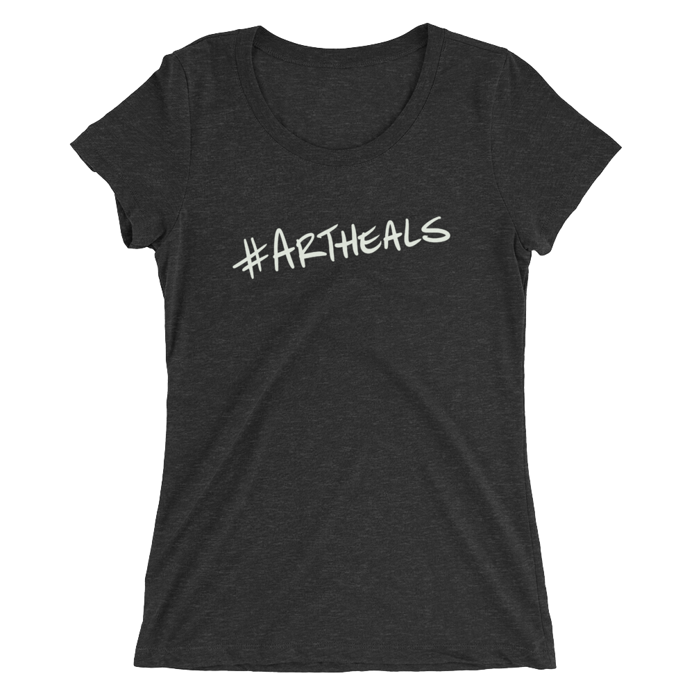 Ladies' #ArtHeals short sleeve t-shirt