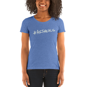 Ladies' #ArtHeals short sleeve t-shirt