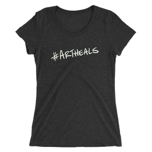 Ladies' #ArtHeals short sleeve t-shirt