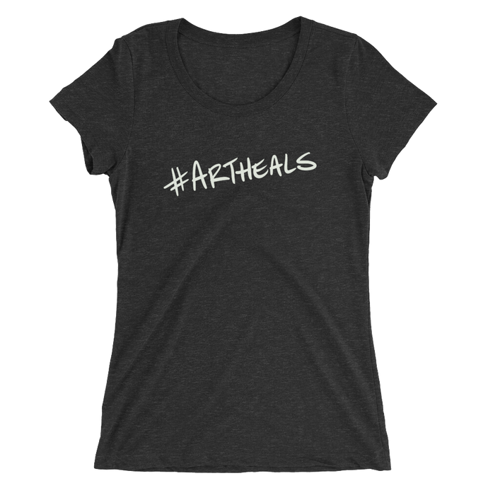 Ladies' #ArtHeals short sleeve t-shirt