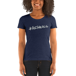 Ladies' #ArtHeals short sleeve t-shirt