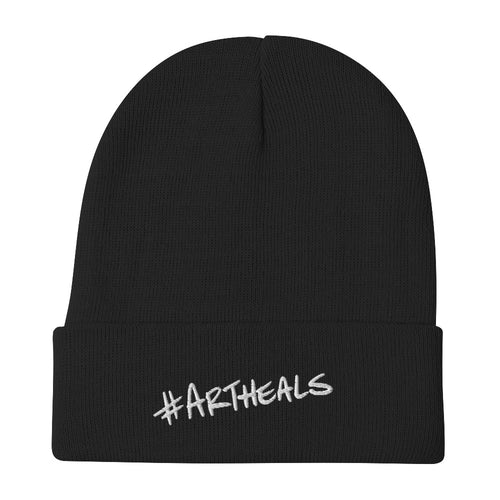 #ArtHeals Embroidered Beanie